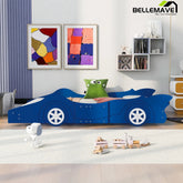 Bellemave® Race Car - Shaped Platform Bed with Wheels - Bellemave